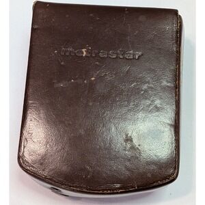 Metrawatt Metrastar Light Meter Vintage Germany Brown Leather Case Fair Good